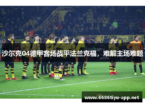 沙尔克04德甲客场战平法兰克福，难解主场难题